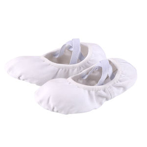 Dancing Shoes Girls Soft Bottom Girl Practice Dancing Shoes No-Tie Body Dancing White Ballet Chinese Dance Shoes