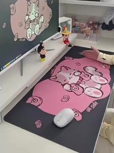 Bandai | Anime Naruto Mouse Pad Naruto Sasuke Kakashi Extra Large Thickened Konoha Village Boys Computer Desk Mat
