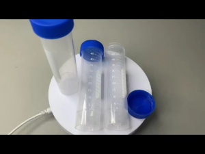 100 15/50ml Conical Centrifuge Tubes With a White Writing Area Specifically For Laboratory Use