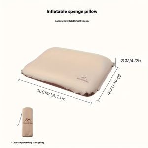 Mountainhiker | Portable Automatic Inflatable Pillow Comfortable Quiet High-Elastic Rebound Cotton Pillow Suitable for Outdoor Camping Travel
