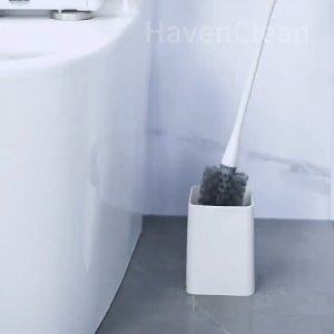 HavenClean Disposable Toilet Brush Set Self-Cleaning Brush Head 360° No-Dead Corner Cleaning With Holder & 24Pcs Refill