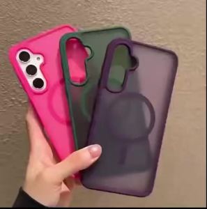 for Magsafe Translucent Matte Case for Samsung Galaxy S26 Ultra S24 S25 Plus S23 FE A55 A56 A57 A37 A36 A16 A35 Skin Feel Cover