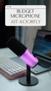 KOORFLY KF-U100 USB/XLR Dynamic Microphone RGB USB Gaming Mic For Live Streaming Podcasting Recording Gaming