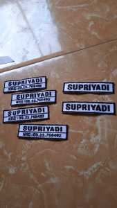 bordir nama satpamhansipdLL