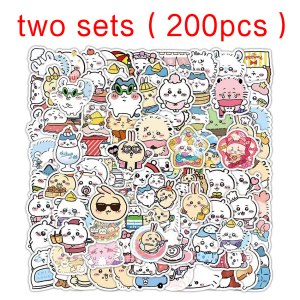 Bandai | Top Selling 100pcs Kawaii Jiikawa Cartoon Stickers Decorative Desk Laptop Scrapbook LuggageCute Graffiti Sticker for Kids Gift