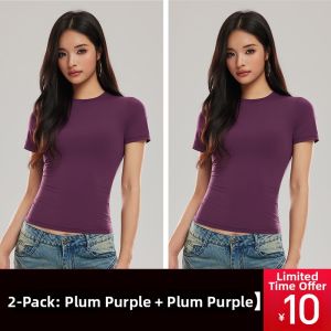 COSLEAF | Slim Fit Round Neck Short Sleeve Breathable Fitness T-Shirt