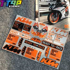KTM Reflective Sticker RC390/200/250/690/790/1090/1290GT Modified Windshield Body Sticker Reflective Pull Flower Decorative Sticker