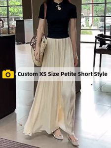 ZIYAN | Short Height High Waisted Pleated Skirted Trouser