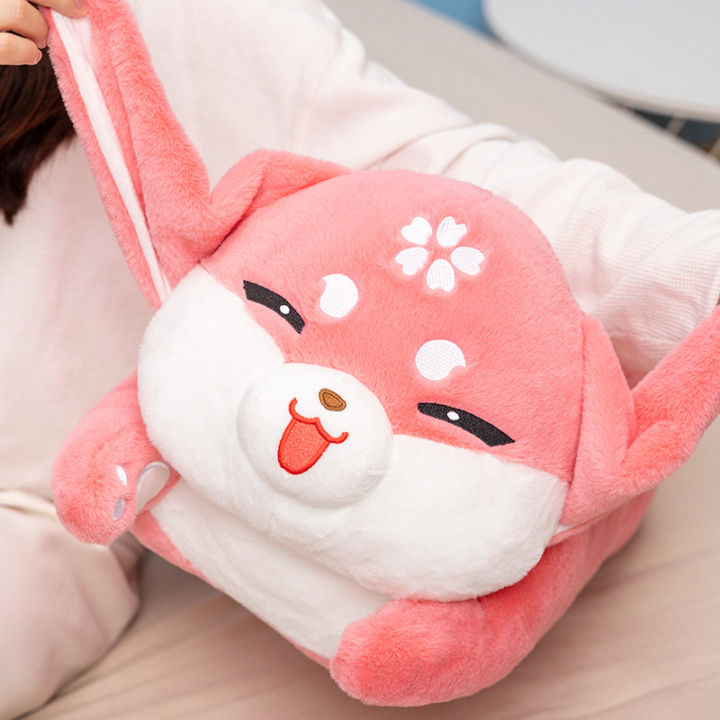 Yae Miko Plush ของเล่น Genshin Impact เกมตกแต่งบ้าน Pink Fox หมอนเด็ก Sleeping ของเล่นเด็กวันเกิดคริสต์มาสของขวัญ