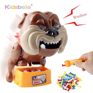 Beware of the Dog Game Bone Snatching Game Electric Barking Bulldog Toy Family Outdoor Party Interactive Prank Toy Birthday Gift