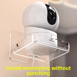 MONLEYTA | No-Drill Indoor Outdoor Camera Stand Router Placement Holder Home Security Monitor Bracket Universal Wall Mounted Rack