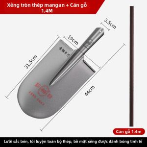 ANJIESHUN | Xẻng Thép Mangan Chuyên Dụng Cho Công Việc Đào Và Cây Cối