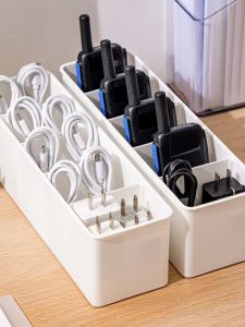 Walkie-Talkie Storage Box Display Stand Charging Cabinet Partition Organizer Accessories for Bars And Stores Small Size