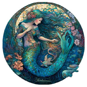 Crafthub Mermaid - Mythical Siren Creature of the Sea | Thicker and high quality jigsaw puzzle board games