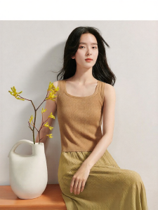 INMAN | French Style Basic Tank Top Women Square Neck Knit