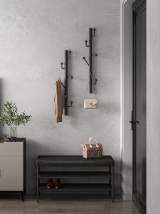 Scandinavian Wrought Iron Wall Hanger Clothes Rack Clothes Rack Wall Bedroom Bag Hanging Rack Coat Rack Household Clothes Shelf Hang Clothes