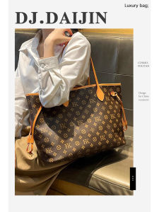 Large Capacity Commuter Tote Bag Luxury Minimalist High-End Feeling 2025 New Womens Handheld Shopping Bag Single Shoulder Bag
