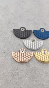 NH35 Oscillating Weight Rotors Diamond Floral Texture Metal Rotors Compatible Fits NH35 NH36 NH38 4R Movement Replacement Parts