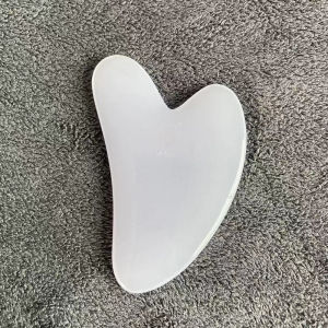 1pcs Guasha Massage Natural Resin Jade Scraper Facial Gua Sha SPA Neck Massager Women Portable Face Skin Care Beauty Healty TooL