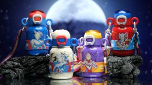 GERM Thermos Cup Anakanak Ultraman S31603 Gelas Termos Anak Stainless Steel Botol Air Olahraga 500Ml