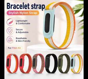Nylon Braided Wrist Strap For Google Fitbit Air Replacement Sport Wristband Breathable Fitness Watch Band Loop Strap For Google