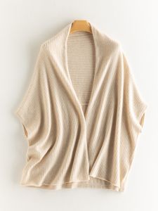 DONGYINUAN | 2024 Fall New Womens Cashmere Poncho Lazy Style Outerwear