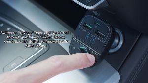 UGREEN Bluetooth FM Transmitter for Car USB C PD 20w+Qc3.0 Wireless Bluetooth FM Radio Adapter and Receiver MP3 Car Charger with 3 USB Ports Support Hands-Free Calling TF Card USB Flash Drive