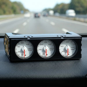 Auto Gauge Water Temperature Oil Temperature Oil Pressure Triple Continuous Meter 10 Background Light Colors Available
