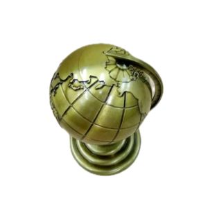 Globe Metal Display Model - Vintage Design Souvenirs