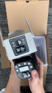 YOOSEE T2 6MP 4G SIM Solar-Powered Outdoor Security Camera with 365-Day Battery Life 10400mAh IP66 AI Human Detection 8X Zoom Dual Lens and Two-Way Audio