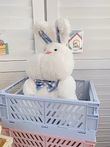 กล่องใส่ของแบบพับได้ กล่องเก็บของ สีพาสเทล small size 15x10cm