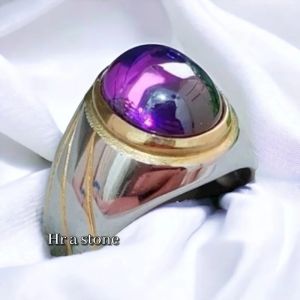 CINCIN BATU KECUBUNG UNGU MEWAH DAN ELEGAN