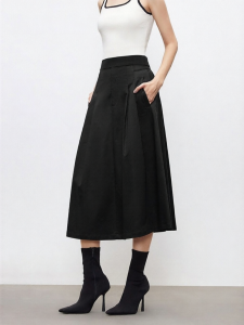 Vero Moda | Lycell Cotton Elastic Waist A-line Skirt