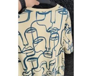 KAOS OVERSIZE PRIA/WANITA/SPOON/MOTIF MUKA