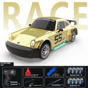 1:24 4WD RC Drift Racing Car Proportional Throttle Remote Control Car Porsche GTR Sports Car Boy Gift Toy