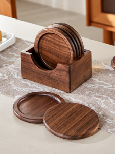 Baroquehouse | Vintage Walnut Wood Cup Coaster