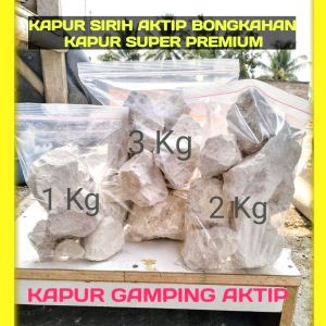 ( 3 kg ) kapur gamping aktip bongkahan CaO