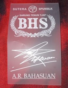 Logo Sablon B*S stiker setrika.