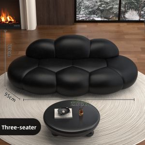 HUASHEMEIJI | Elegant Cloud-shaped Designer Sofa for Small Spaces