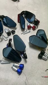 กระจกปลายเเฮนด์ มีเนียม พร้อมอุปกรณ์ ติดตั้ง ทรง ARROW SPORT งาน CNC(0001)