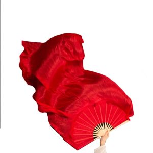 Beijing Breeze Silk Dance Fan: Authentic Silk Long Fan for Belly Dance Performances and Practice Suitable for Various Dance Styles and Events