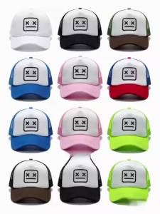 Smiley Face Print Mesh Baseball Cap Multi Color Breathable Sun Visor Hat For Men Women Outdoor Sports Casual