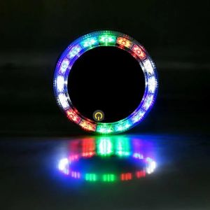 Solar Charging Magnetic RGB LED Warning Light Bar for Car Truck Bus Night Safety Auto Side Tail Light Flashing Lamp No Wiring Car Styling Accessories