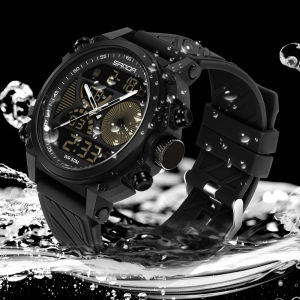 Sanda | SANDA 6236 Quartz electronic wristwatch Waterproof Dual Display Man Digital Chronograph Date Alarm Big Dial Design Men twatch