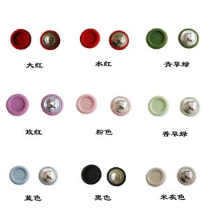 Nút Trang Trí Kiểu Mặt Trời Màu Tròn Nút Vải Lỗ Tối Nút Áo Len Cardigan Nút Vest Nút Trang Trí DIY Vật Dụng Thủ Công