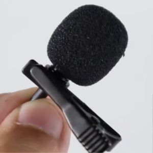 TaffSTUDIO Mic HP Clip On Deluxe Lavalier Microphone Handphone Mikrofon Eksternal Klip Jepit Vlog Youtube