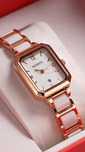 REBIRTH Jam Tangan Wantia Kasual Mode Elegan Persegi Tali Paduan Jam Cewek Kecil COD