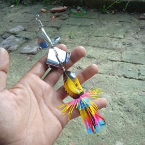 UMPAN CASTING TOMAN SLETTER TEKTOK DOUBLE PROPELER SLASH BAIT JAIL LURE-JAWS FROG