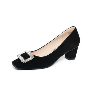 Reemoor | Comfy Elegant French Style Chunky Heel Womens Pumps