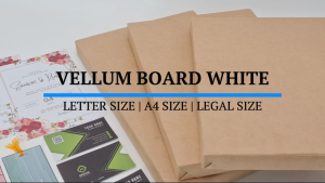 PrintYourStyle Vellum Board Paper White 180gsm Short/A4/Long (100sheets)